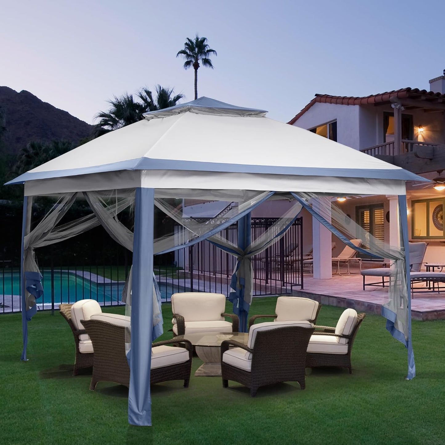 11x11 Pop-Up Canopy Tent with Netting – Waterproof & Portable Shelter