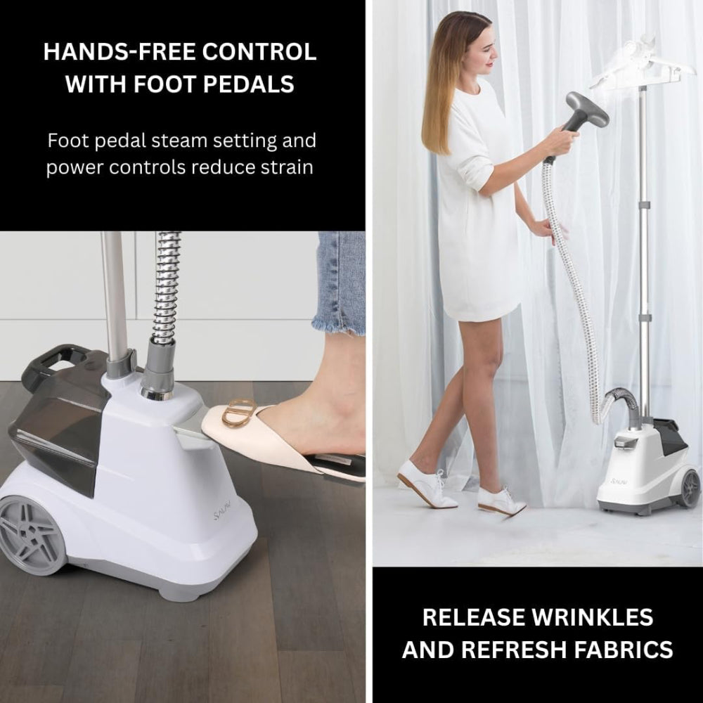 Heavy Duty Garment Steamer - 3L Tank & Foot Pedals