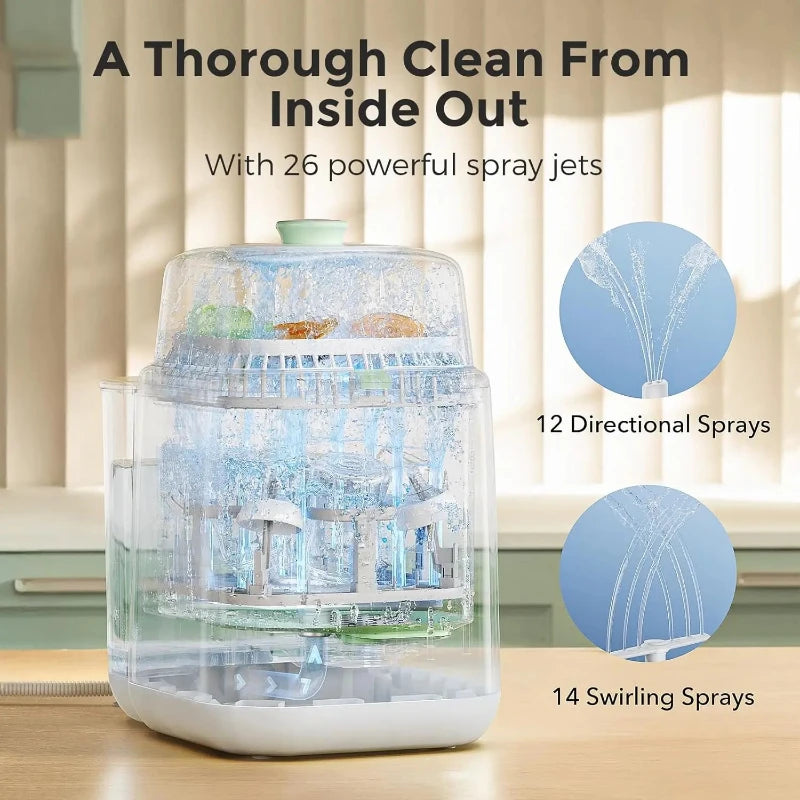 Baby Bottle Washer Pro – All-in-One Sterilizer, Dryer & Cleaner