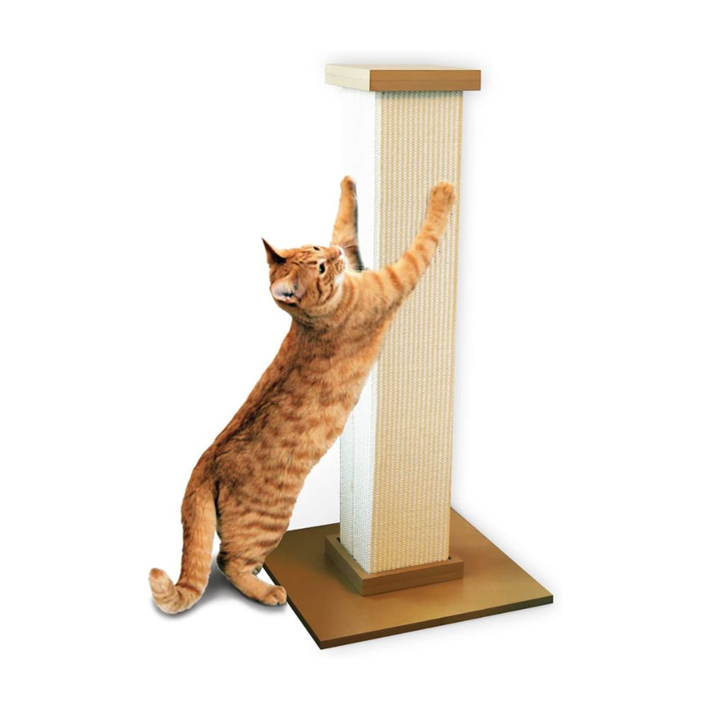 32" Cat Scratching Post Tower – Durable Sisal, Stable Base, Easy Assembly