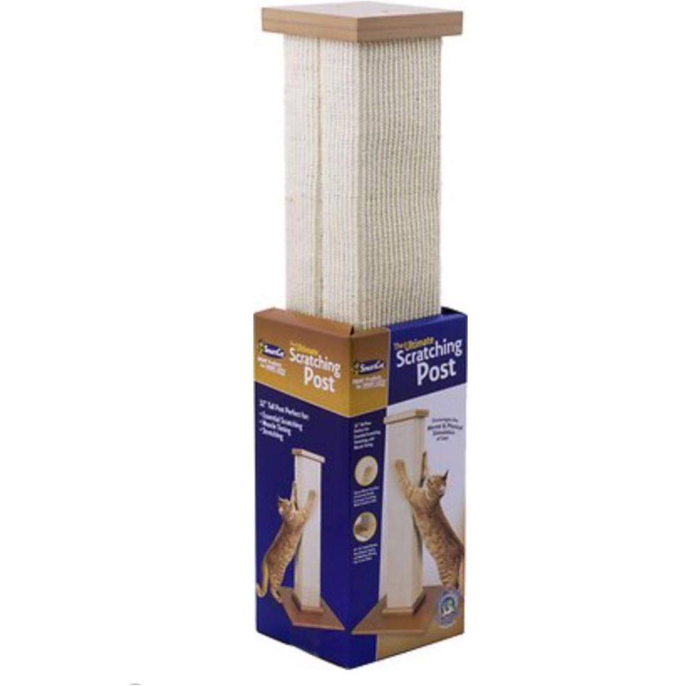 32" Cat Scratching Post Tower – Durable Sisal, Stable Base, Easy Assembly