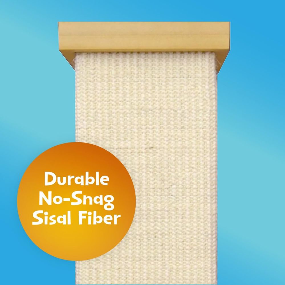 32" Cat Scratching Post Tower – Durable Sisal, Stable Base, Easy Assembly