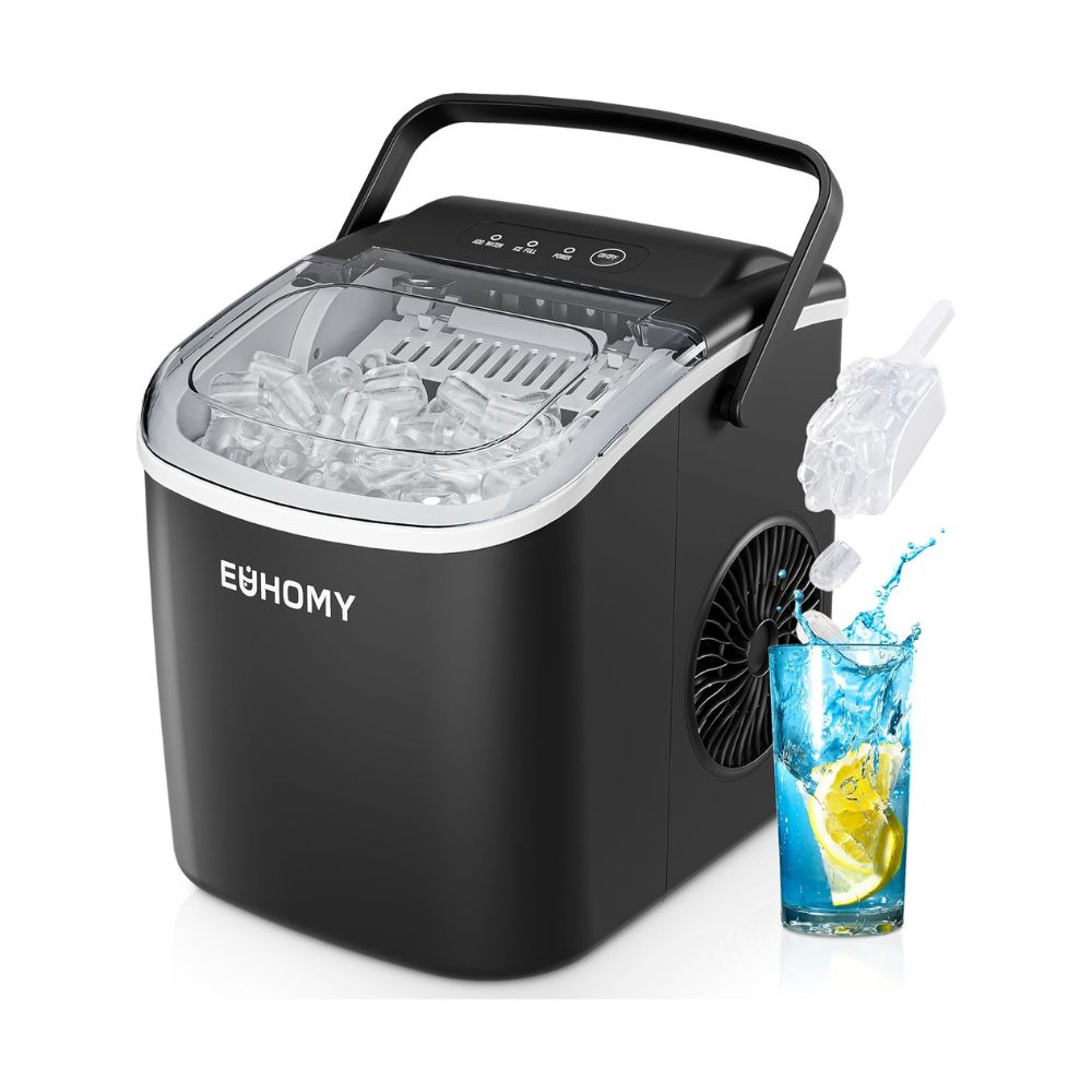 Countertop Ice Maker 26lbs/Day – Portable Fast Ice Machine, Auto-Clean