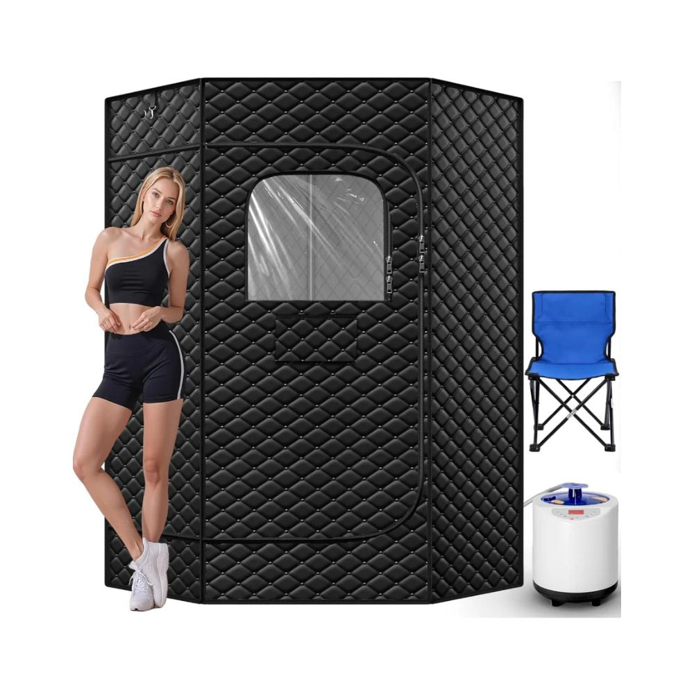 Portable Home Steam Sauna – 3L Steam Box, 15 Heat Levels, Remote Control