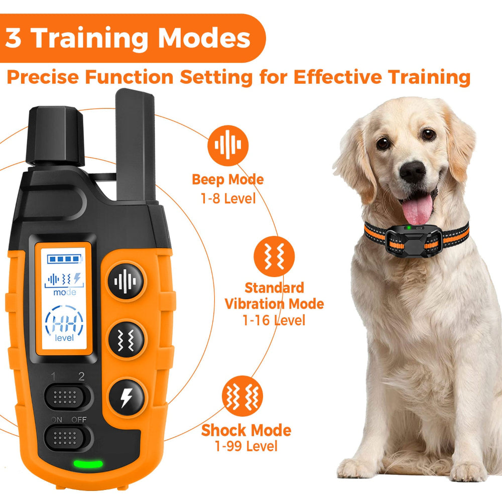 Electric Dog Shock Training Collar - Waterproof & Remote Control