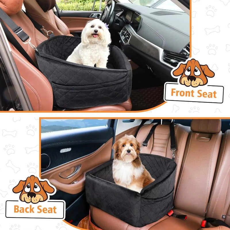 Dog Car Seat for Small Medium Dogs - Free Delivery & Safety