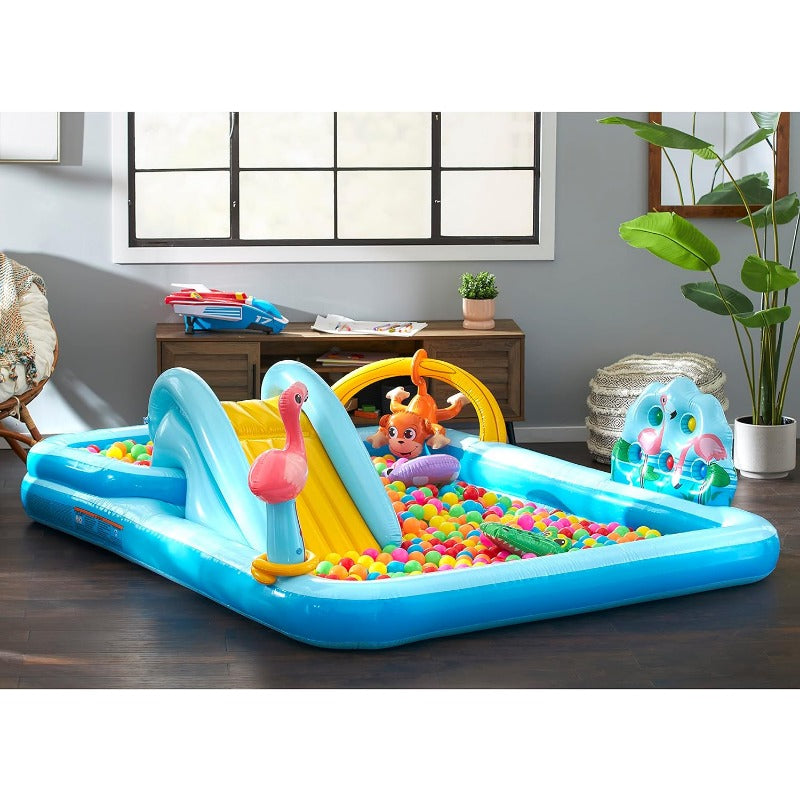 Intex Jungle Adventure Inflatable Kiddie Pool with Water Slide