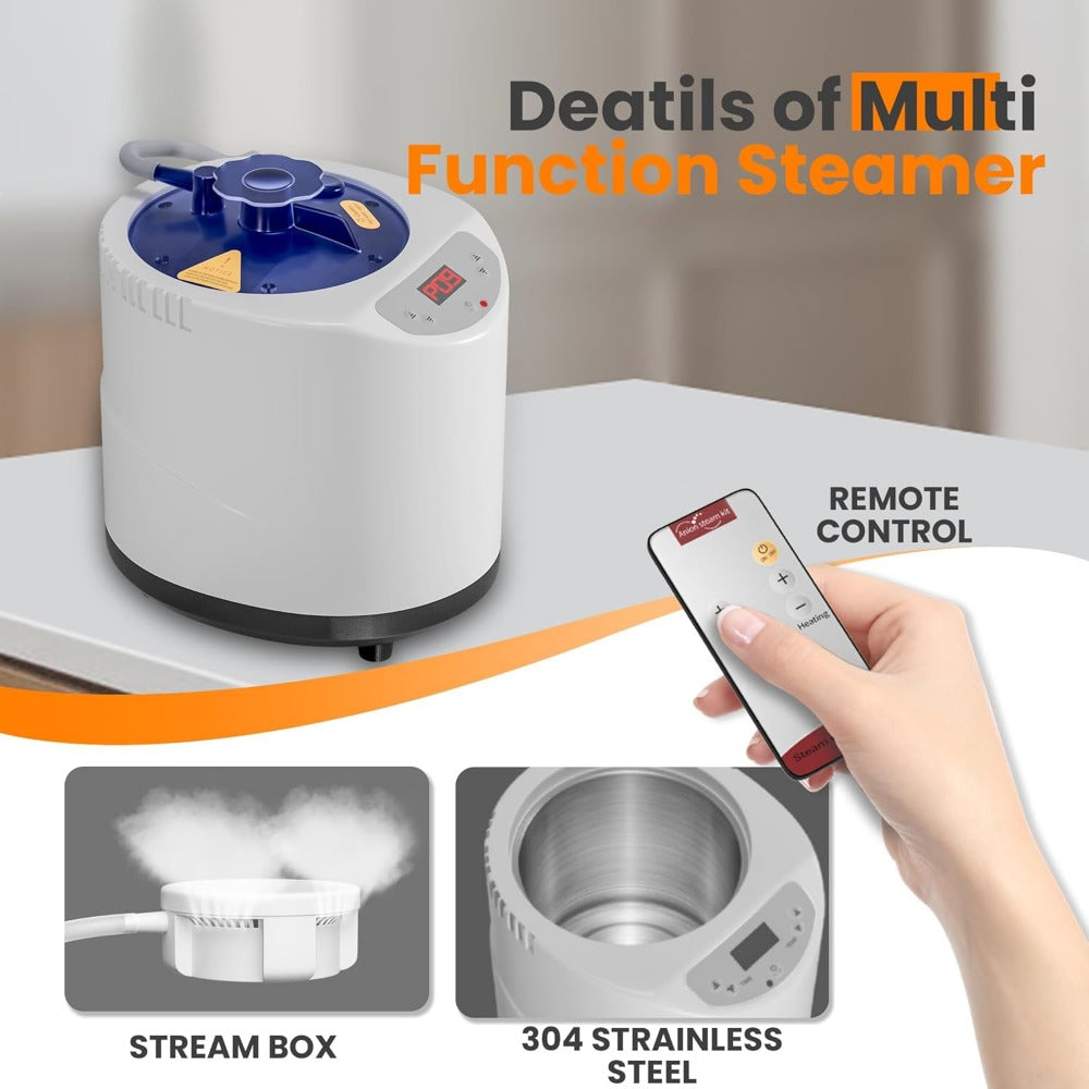 Portable Home Steam Sauna - 3L Steamer, 15 Levels, Remote Control