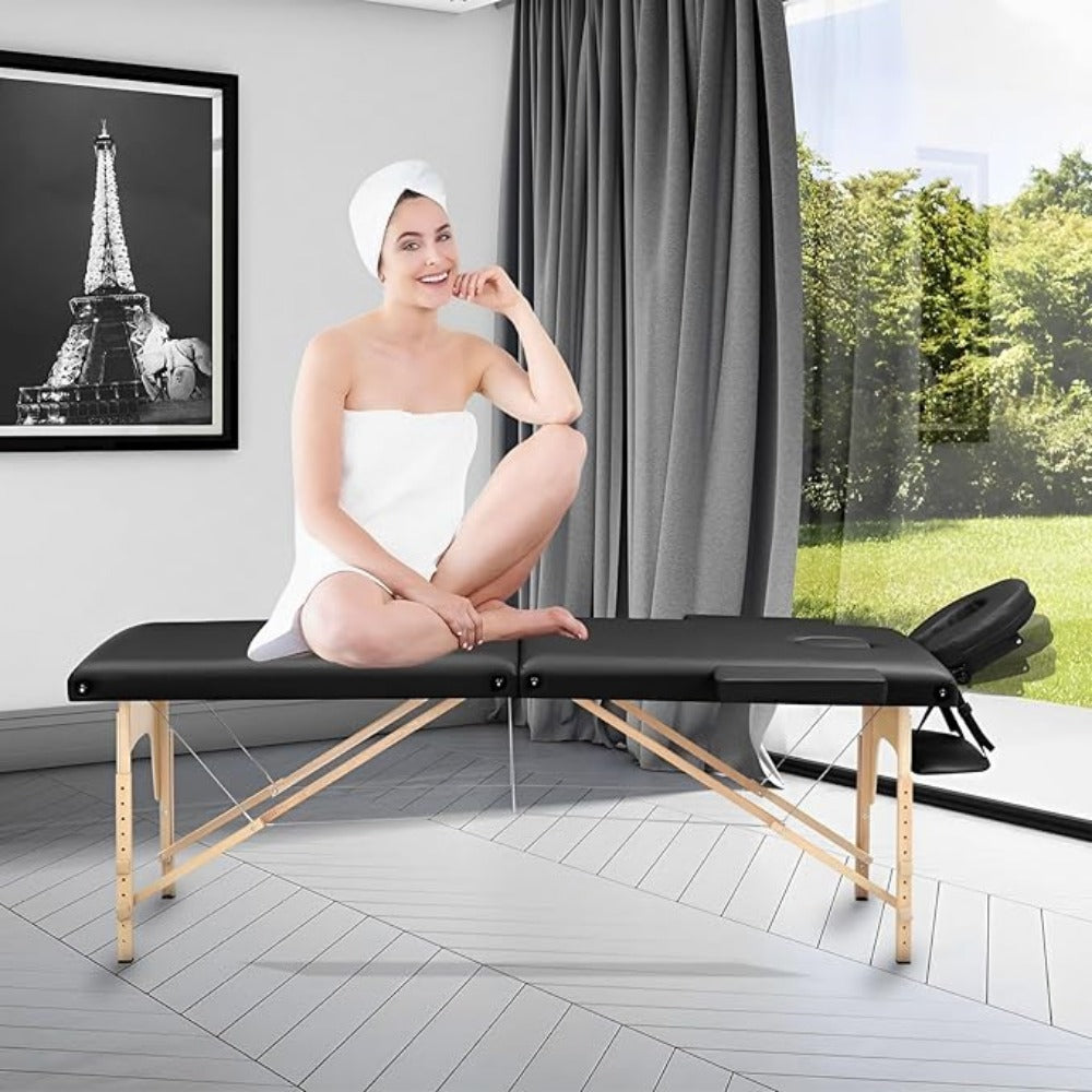 Portable Massage Table: Adjustable Lash Bed for Spa & Therapy