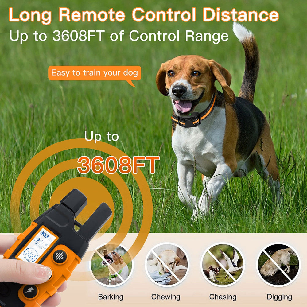 Electric Dog Shock Training Collar - Waterproof & Remote Control