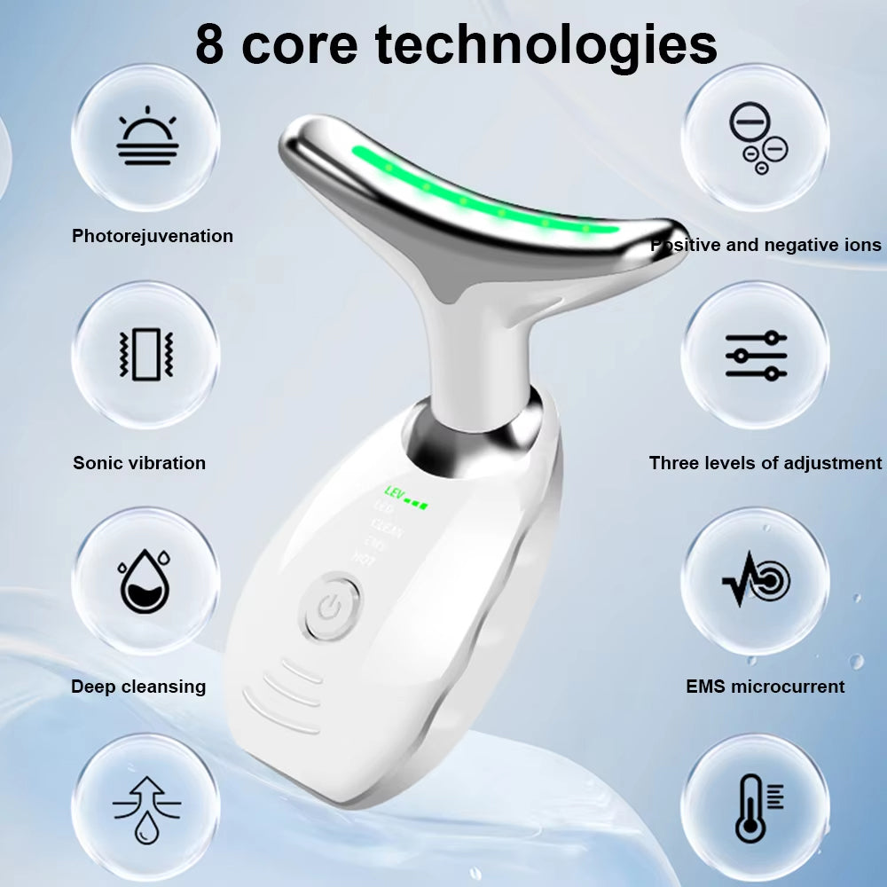 7-in-1 Anti-Aging Facial Massager: Lift, Tighten & Revitalize