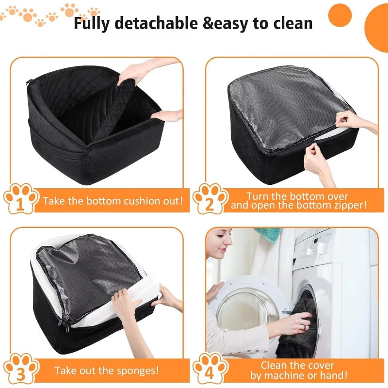 Dog Car Seat for Small Medium Dogs - Free Delivery & Safety