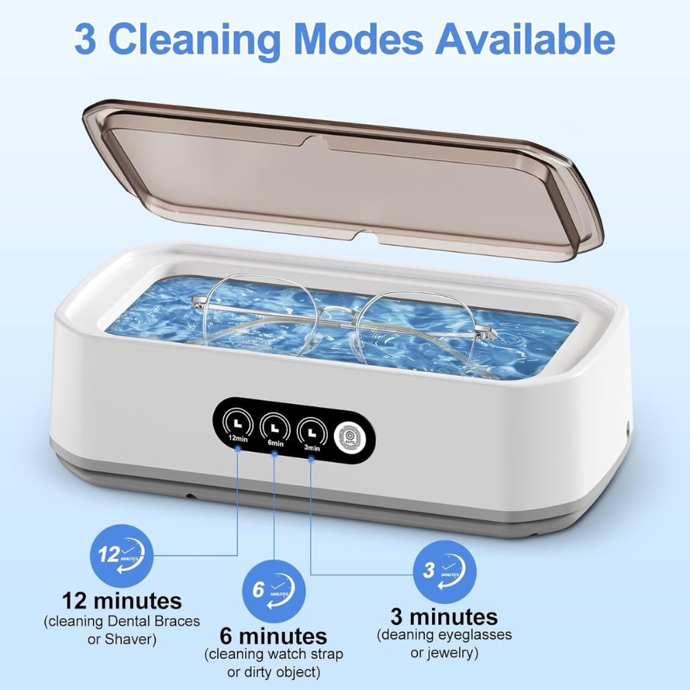 Ultrasonic Jewelry Cleaner – Professional Sonic Cleaner for Rings & Glasses