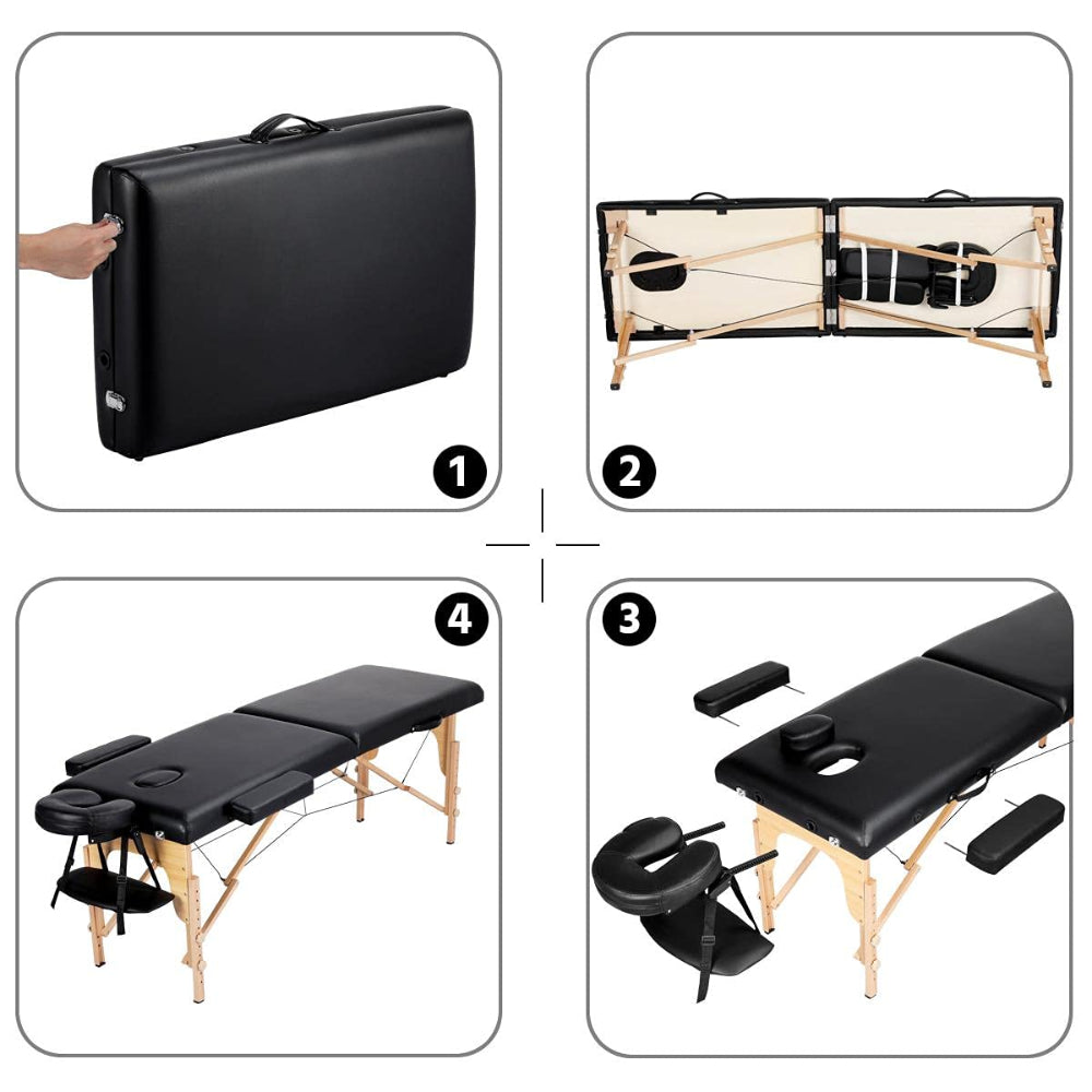Portable Massage Table & Lash Bed – Foldable Spa & Tattoo Table