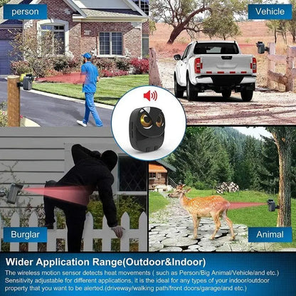 Wireless Door Chime – Waterproof Plug-In Doorbell with LED Indicator
