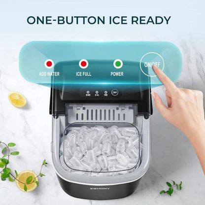 Countertop Ice Maker 26lbs/Day – Portable Fast Ice Machine, Auto-Clean