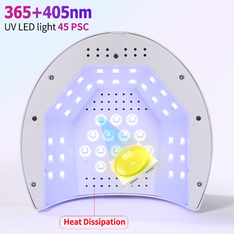 48W UV Nail Lamp: Fast Gel Polish Dryer for Manicures & Pedicures