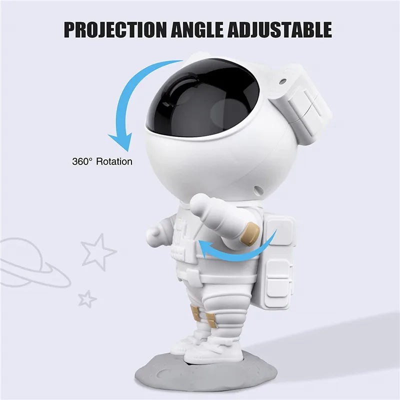 Astronaut Galaxy Star Projector Night Light for Kids