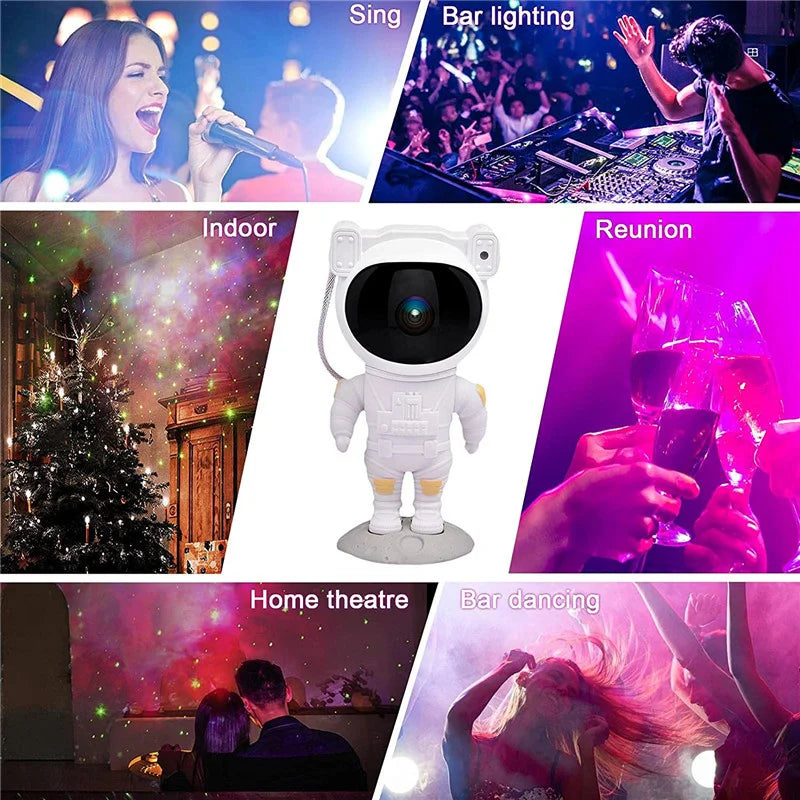 Astronaut Night Light Galaxy Star Projector for Kids