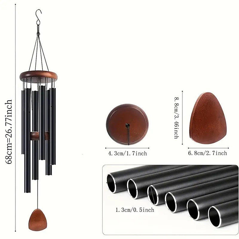 26" Outdoor Wind Chimes for Gardens & Porches