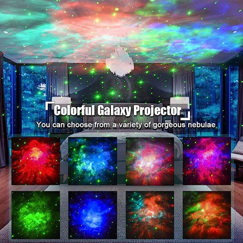 Galaxy Star Projector LED Night Light for Kids' Bedrooms