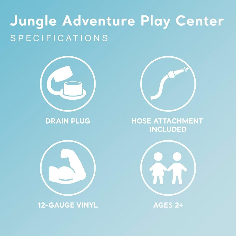 Intex Jungle Adventure Inflatable Kiddie Pool with Water Slide