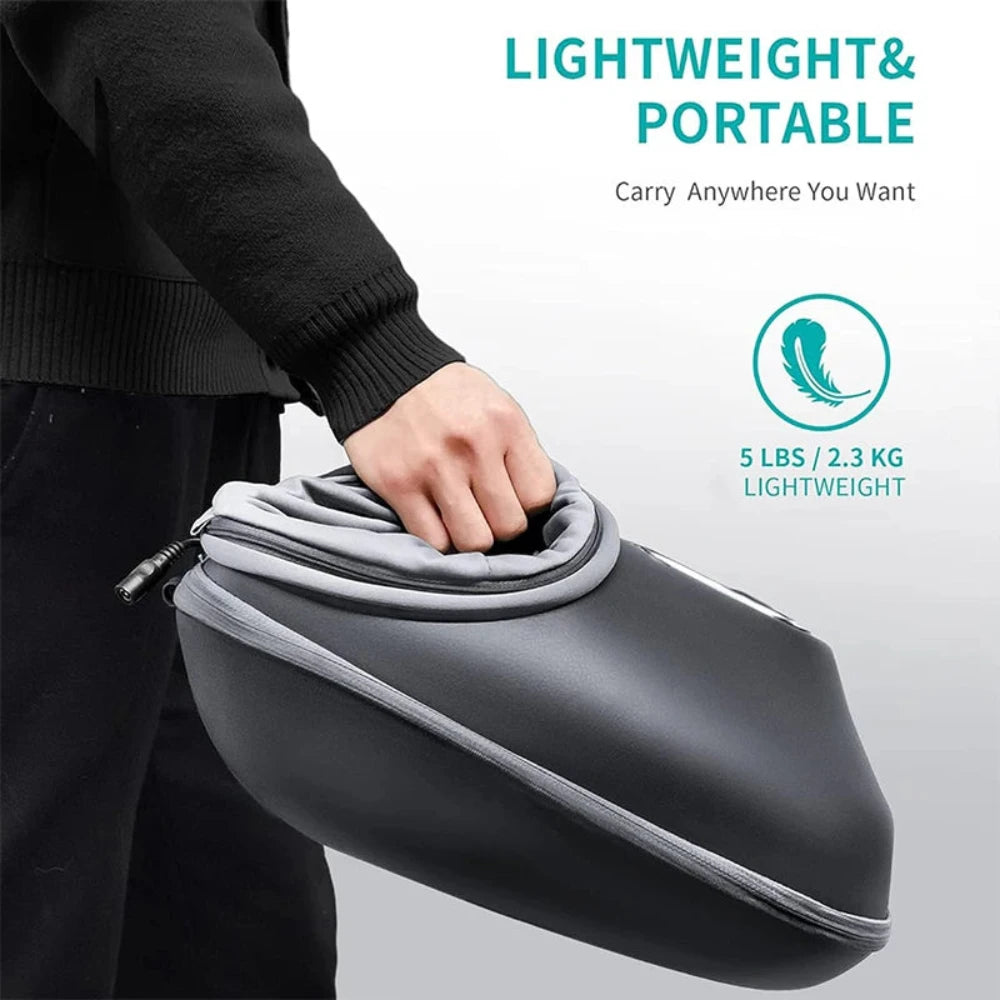 Nekteck Foot Massager Machine: Heated Shiatsu & Air Compression Relief