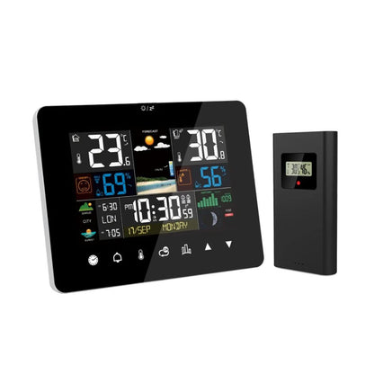 Digital Weather Station Alarm Clock – Indoor Thermometer & Hygrometer