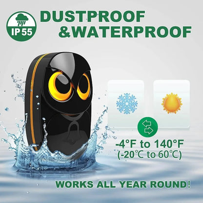 Wireless Door Chime – Waterproof Plug-In Doorbell with LED Indicator