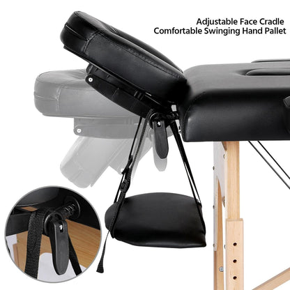 Portable Massage Table & Lash Bed – Foldable Spa & Tattoo Table